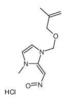 [(E)-[1-methyl-3-(2-methylprop-2-enoxymethyl)imidazol-2-ylidene]methyl]-oxoazanium,chloride Structure