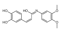 3-(3,4-dihydroxyphenyl)-N-(3,4-dimethoxyphenyl)prop-2-enamide Structure