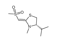 (S)-4-isopropyl-N-methyl-2-[(Z)-(methylsulfonyl)methylidene]thiazolidine Structure