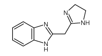 (9ci)-2-[(4,5-二氢-1H-咪唑-2-基)甲基]-1H-苯并咪唑结构式
