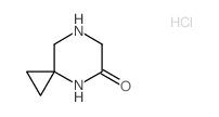 4,7-diazaspiro[2.5]octan-5-one,hydrochloride structure