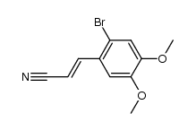 2-bromo-4,5-dimethoxycinnamonitrile Structure