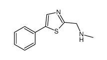 Methyl-(5-phenyl-thiazol-2-ylmethyl)-amine结构式
