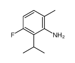 Benzenamine, 3-fluoro-6-methyl-2-(1-methylethyl)- (9CI)结构式