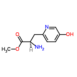 Methyl 3-(5-hydroxy-2-pyridinyl)-D-alaninate结构式