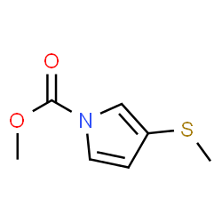 1H-Pyrrole-1-carboxylic acid,3-(methylthio)-,methyl ester Structure