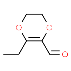 1,4-Dioxin-2-carboxaldehyde, 3-ethyl-5,6-dihydro- (9CI)结构式