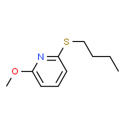 Pyridine, 2-(butylthio)-6-methoxy- (9CI) Structure