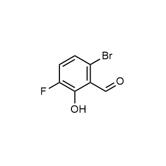 6-Bromo-3-fluoro-2-hydroxybenzaldehyde Structure