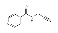 N-(1-cyanoethyl)isonicotinamide结构式