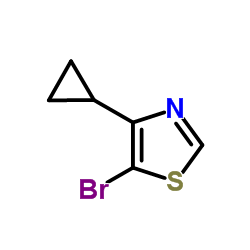 5-BROMO-4-CYCLOPROPYLTHIAZOLE structure