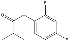 1-(2,4-DIFLUOROPHENYL)-3-METHYLBUTAN-2-ONE结构式