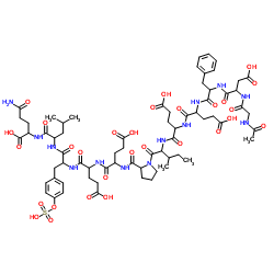 Acetyl-Hirudin (54-65) (sulfated) structure