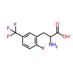 2-FLUORO-5-(TRIFLUOROMETHYL)-DL-PHENYLALANINE Structure