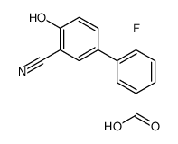 3-(3-cyano-4-hydroxyphenyl)-4-fluorobenzoic acid结构式