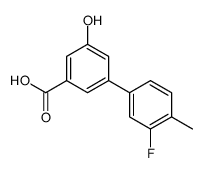 3-(3-fluoro-4-methylphenyl)-5-hydroxybenzoic acid Structure