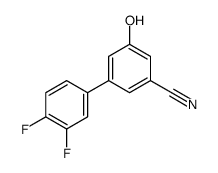 3-(3,4-difluorophenyl)-5-hydroxybenzonitrile结构式