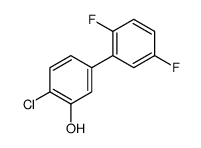 2-chloro-5-(2,5-difluorophenyl)phenol结构式