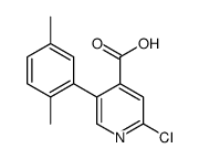 2-chloro-5-(2,5-dimethylphenyl)pyridine-4-carboxylic acid结构式