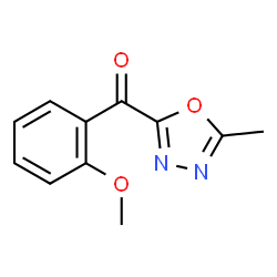 (2-Methoxy-phenyl)-(5-methyl-[1,3,4]oxadiazol-2-yl)-methanone结构式