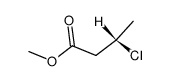 (S)-3-chloro-butyric acid methyl ester, methyl ester of/the/ dextrorotatory β-chloro-butyric acid结构式