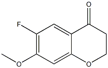 6-FLUORO-7-METHOXY-3,4-DIHYDRO-2H-1-BENZOPYRAN-4-ONE Structure