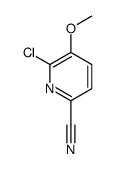 6-Chloro-5-methoxy-2-pyridinecarbonitrile结构式