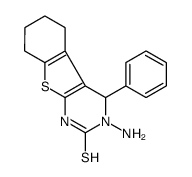 3-amino-4-phenyl-1,4,5,6,7,8-hexahydro-[1]benzothiolo[2,3-d]pyrimidine-2-thione Structure