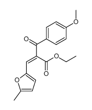 ethyl 2-(4-methoxybenzoyl)-3-(5-methylfuran-2-yl)acrylate Structure