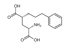 (2S,4R)-2-amino-4-(3-phenylpropyl)pentanedioic acid Structure