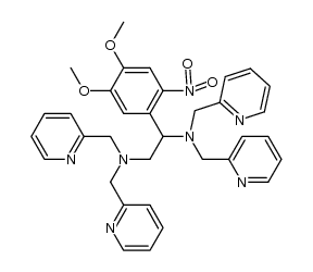 1-(4,5-dimethoxy-2-nitrophenyl)-N,N,N',N'-tetrakispyridin-2-ylmethylethane-1,2-diamine Structure