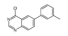 4-chloro-6-(m-tolyl)quinazoline结构式