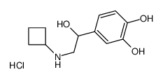 4-[2-(cyclobutylamino)-1-hydroxyethyl]benzene-1,2-diol,hydrochloride Structure