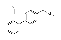 4'-(aminomethyl)biphenyl-2-carbonitrile structure