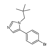 5-(4-bromophenyl)-1-(2,2-dimethylpropyl)imidazole Structure