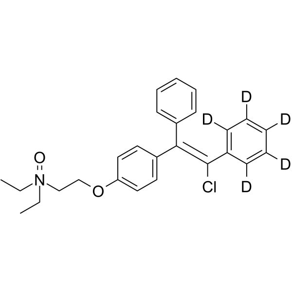 Clomiphene-d5 N-Oxide Structure