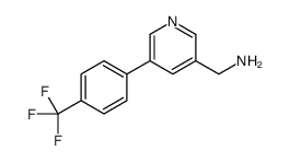 [5-[4-(trifluoromethyl)phenyl]pyridin-3-yl]methanamine结构式