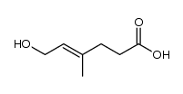6-Hydroxy-4-methylhex-4-ensaeure结构式