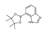 4-(Tetramethyl-1,3,2-dioxaborolan-2-yl)-3H-1,3-benzodiazole结构式