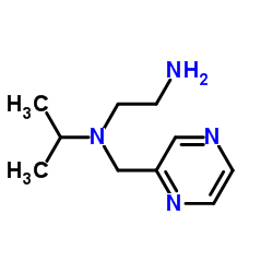 N-Isopropyl-N-(2-pyrazinylmethyl)-1,2-ethanediamine结构式