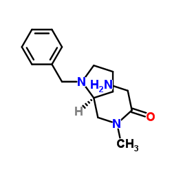 N-{[(2S)-1-Benzyl-2-pyrrolidinyl]methyl}-N-methylglycinamide结构式