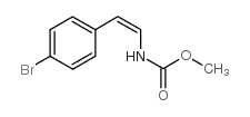 (z)-n-(4-溴苯基乙烯基)氨基甲酸甲酯结构式