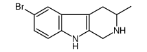 6-bromo-3-methyl-2,3,4,9-tetrahydro-1H-pyrido[3,4-b]indole结构式