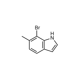 7-溴-6-甲基-1H-吲哚结构式