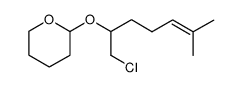 2-((1-chloro-6-methylhept-5-en-2-yl)oxy)tetrahydro-2H-pyran结构式