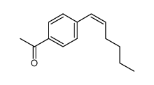 1-<4-<(Z)-Hex-1-enyl>phenyl>ethanon结构式