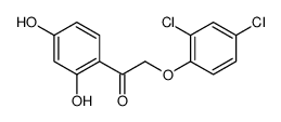 2-(2,4-dichlorophenoxy)-1-(2,4-dihydroxyphenyl)ethanone结构式