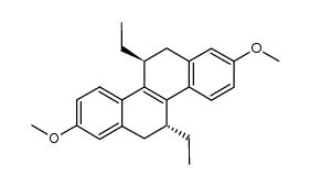 2,8-dimethoxy-5,11-trans-diethyl-5,6,11,12-tetrahydrochrysene Structure