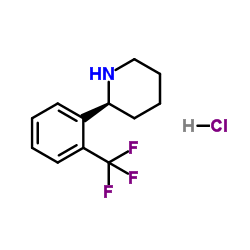 (S)-2-(2-(三氟甲基)苯基)哌啶盐酸盐结构式