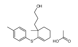 acetic acid,3-[1-methyl-2-(4-methylphenyl)sulfanylcyclohex-2-en-1-yl]propan-1-ol Structure